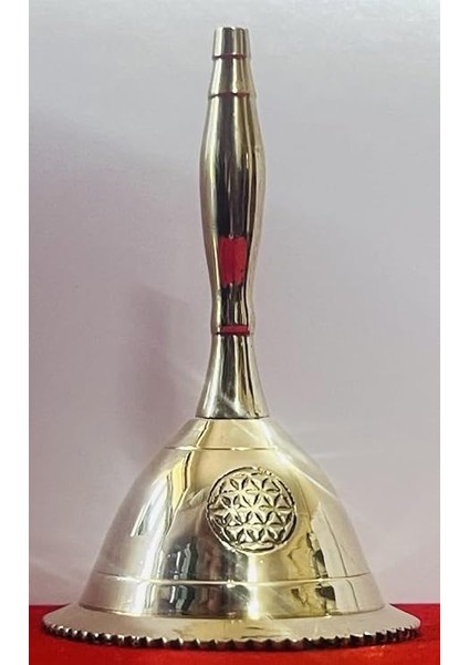 Consigners El Zili Yüksek Sesle Pirinç Çağrı Çanları 3 Inç Sunak Pendulam Kullanımı (Yaşam Çiçeği) modelleri