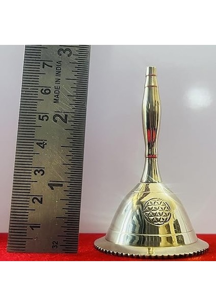 Consigners El Zili Yüksek Sesle Pirinç Çağrı Çanları 3 Inç Sunak Pendulam Kullanımı (Yaşam Çiçeği) fırsatları