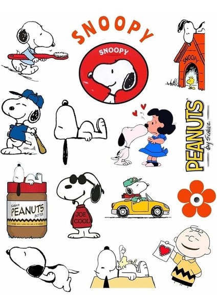 Major Selection Snoopy Peanuts Macbook Notebook Tablet Telefon Ajanda Laptop Defter Sticker Seti fiyatları