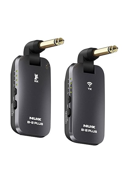 B-2 Plus 2.4 Ghz Kablosuz Gitar Sistemi, Kablosuz Adaptör (Cep Formatı, Pil Ömrü Maks. 7 Saat, Geniş Menzil, 32 Bit/48 Khz Hi-Res Ses Kalitesi, Jak Fişi), Siyah fırsatları