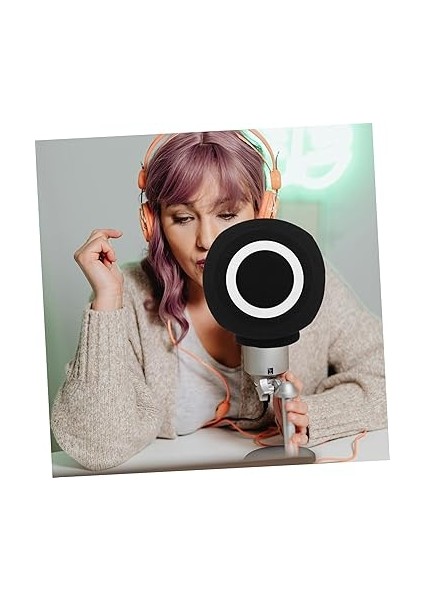 Mikrofon Için Pop Filtresi Taşınabilir Masaüstü Geçirmez Kapak Mikrofon Kılıf Konferansı Mikrofon Kapağı Mikrofon Aksesuarları Gürültü Azaltma Filtresi fırsatları