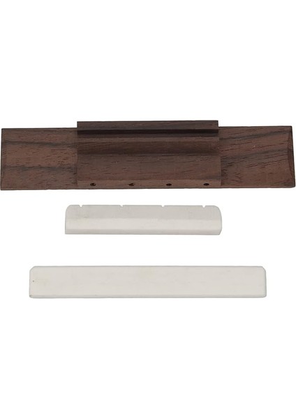 String Ukulele Tam Şekilli Gül Ahşap Köprü, Müzik Performansı Için Daha Iyi Müzik Aletleri Için Inek Kemiği Eyerli