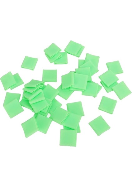 50 Adet Parmak Kol Silikon, Müzik Aletleri Için Yumuşak Ince Evrensel Parmak Koruyucu, Yeşil, Parmak Kol Koruyucu, Enstrüman Akorları