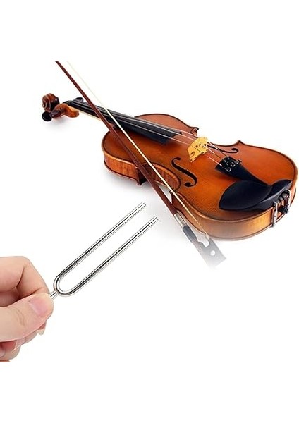 440Hz Tuning Frok, Standart A Diyapazon Paslanmaz Çelik Gitar Keman Gümüş Müzik Aleti modelleri