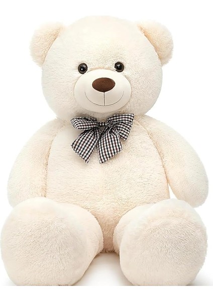 Sevimli Peluş Şaşkın Ayı 80 cm - Sevgiliye Özel Hediye Beyaz