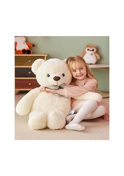 Sevimli Peluş Şaşkın Ayı 80 cm - Sevgiliye Özel Hediye Beyaz fiyatları