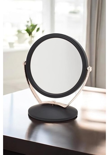 Mark Süet Pvc Serisi 3x Büyüteçli Çift Taraflı Ayarlanabilir Eğimli Masa Üstü Makyaj Aynası 18X18 cm Yuvarlak fiyatları