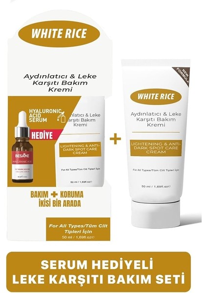 Rice Aydınlatıcı & Leke Karşıtı Bakım Kremi Bakım ve Koruma Ikisi Bir Arada Özel Paket fiyatları