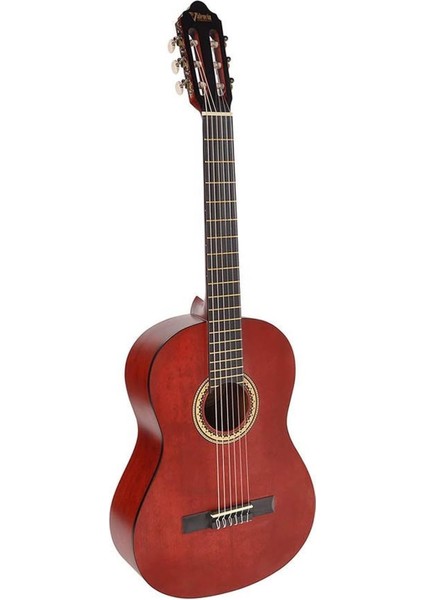 VC204TWR Klasik Gitar, Scale 4/4,şeffaf Şarap Kırmızısı Mat