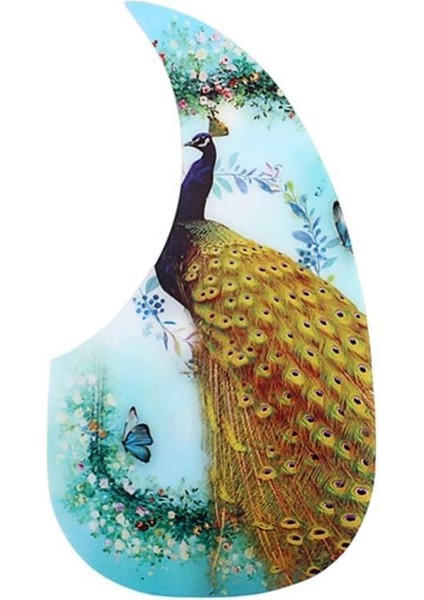 Aksesuarlar Gitar Pickguard Tavuskuşu Desen Kendinden Yapışkanlı Pikap Pickguard Etiket Te Le Halk Akustik Elektro Gitar Ukulele Gitar Gitar Gitar Gitar Gitar Aksesuarları