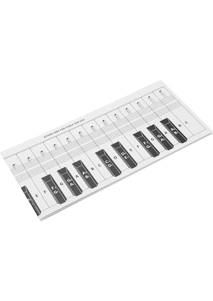 Piyano Klavye Not Tablosu 88 Tuşlu Egzersiz Karşılaştırma Tablosu Taşınabilir Kaplamalı Kağıt