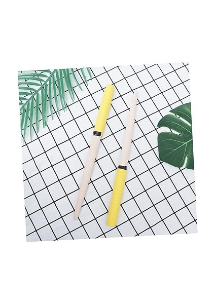 1çift Takım Taiko Davul Çubukları Hafif Ahşap Davul Çubukları Kolay Kullanım Için Taşınabilir Perküsyon Aletleri Sarı fiyatları