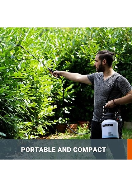 WG829E 20VOLT 2.0AH. Li-Ion 5lt. Omuz Askılı Basınçlı Ilaçlama ve Dezenfektan Pompası modelleri