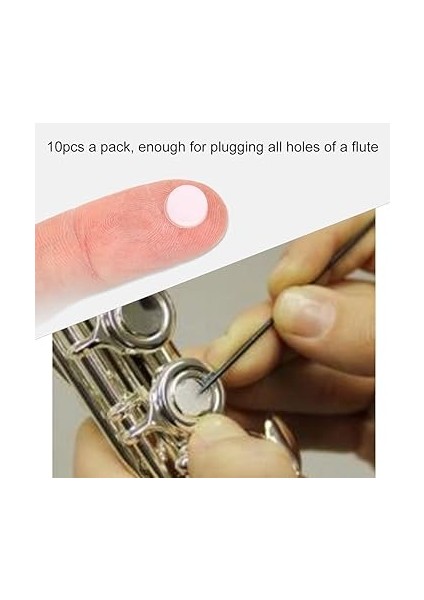 10 Adet Üniversal Flüt Delik Fişi, 7 x 3 mm Yumuşak Flüt Fişi, Kauçuk Açık Delik Tamiri Kapakları, Flüt Onarım Parçaları Aksesuarı, Flüt Onarımı Için fırsatları