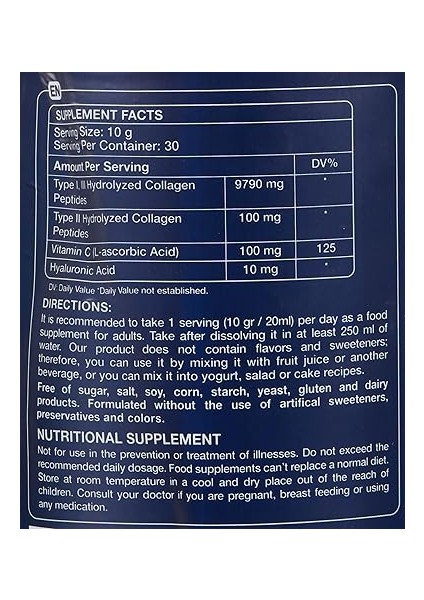 Collagen Powder 300 gr modelleri