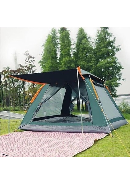 Outdoor 4 Kişilik Tam Otomatik Tenteli Kamp Çadırı 240X240X160 modelleri