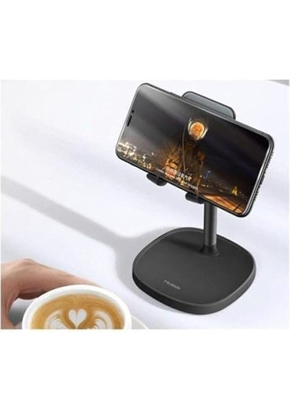 TB-7821 Telefon ve Tablet Için Teleskopik Masaüstü Tutucu-Siyah fiyatları