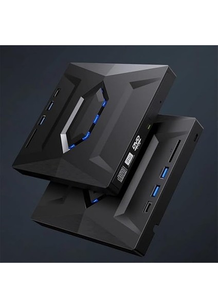 5in1 Harici USB 3.0 ve Type-C Dvd-Rom Dvd-Rw Optik Sürücü, USB ve Type C Kablolu, Pc, Tablet, DVD Player, Çizgili Metal Tasarım Ultra Slim CD Rom Okuyucu CV250 fırsatları