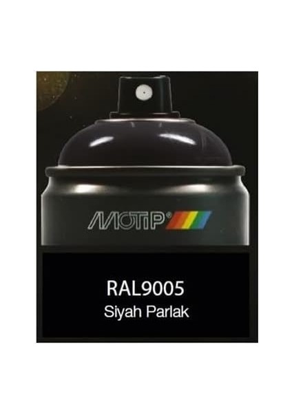 RAL9005P Parlak Siyah Sprey Boya 400 ml