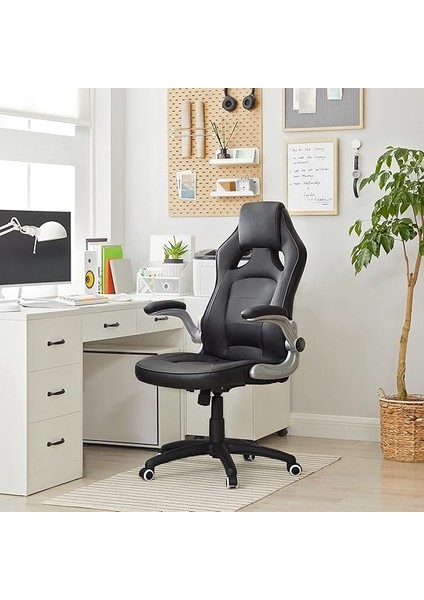 Oyuncu Koltuğu, Ofis Koltuğu, Döner Sandalye, Siyah, OBG62B, 70 x 65 x 115 cm fiyatları