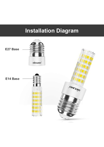 E27 E14 Lamba Duyu Dönüştürücü, Adaptör Duyu Büyük Edison Dişli, E27 Ila E14, Isıya Dayanıklı, LED Lamba, Ampul ve Cfl Ampul Için, 10'lu Paket indirimleri