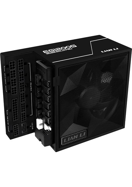 Li Edge Gold 1200 Pc Güç Kaynağı, Siyah, 1200 Watt Atx Güç Kaynağı, Pcıe 5.1, Atx 3.1 Psu | 80 Plus Altın, Modüler, Kollu Kablo Seti, Nvıdıa Rtx Için 12VHPWR, Sessiz Fan, USB Hub ve Fan Hub
