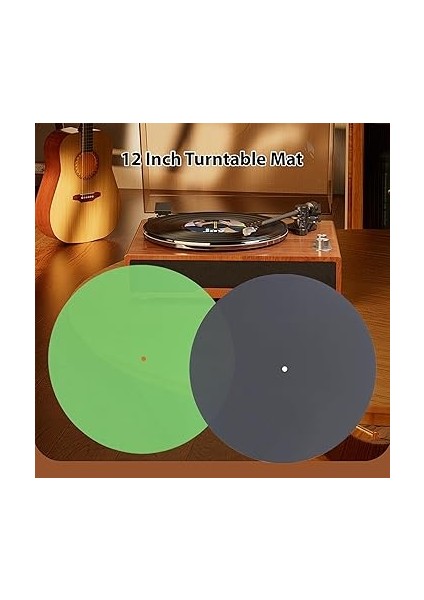 12 Inç Pikap Mat Şeffaf Akrilik Plak Çalar Ped Vinil Plak Çalarlar Için Fonograflar Anti-Statik Gürültüyü Azaltır Amortisör Ped Daha Net Ses Kalitesi fiyatları