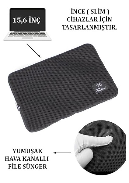Club 14'' Inç 15,6'' Inç File Sünger Kılıf Tablet Macbook ve Laptop Uyumlu Çizilmye Karşı Koruma modelleri