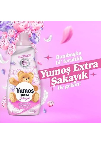 Extra Konsantre Çamaşır Yumuşatıcısı Şakayık 1440 ml indirimleri