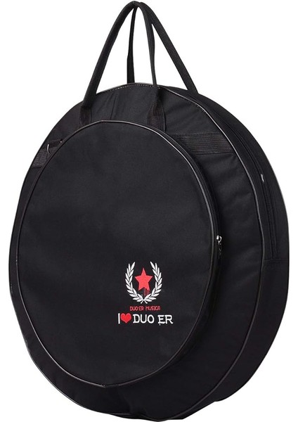 Zil Gig Bag Siyah Sırt Çantası Çift Cepli Omuz Askısı 10MM Çarpışma Önleyici Ara Katman Perküsyon Enstrüman Aksesuarları