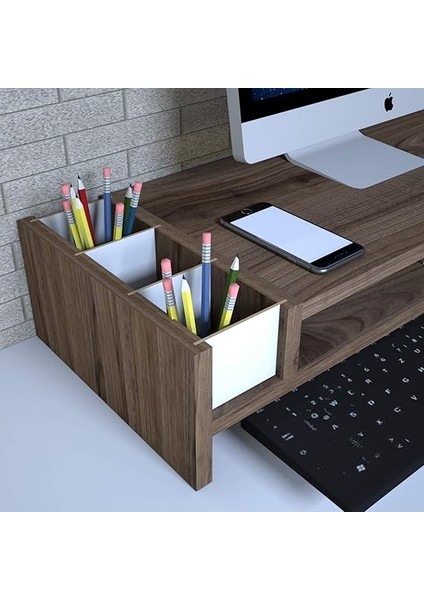 Sally Monitör Yükseltlci Ceviz Raf modelleri