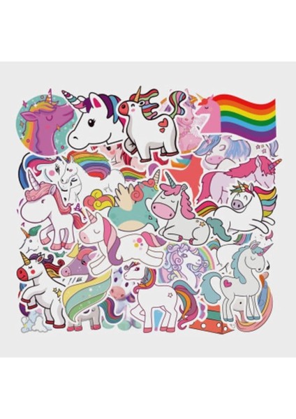 Major Selection Unicorn Sticker Seti 50 Sticker