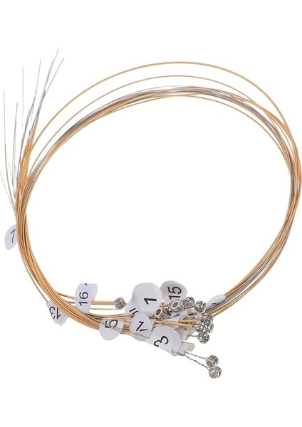 1set Lyre Harp Yedek Seti Metal ve Rivet Içeren Tam Aksesuar Kiti Müzisyenler ve Enstrüman Çalgıcıları Için Kolay Değişim ve Bakım