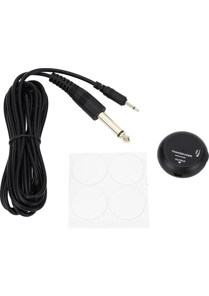 Mini Piezo Pikap Profesyonel Piezo Pikap Ayarlanabilir Hacim Akustik Klasik Halk Gitar Ukulele Keman Için Abs Malzeme