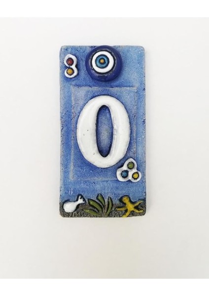 Özel Tasarım Seramik 0 Kapı Numarası Kapı Önü Aksesuar
