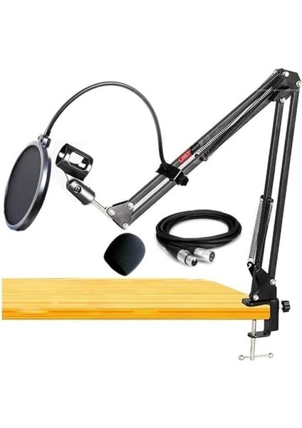 NB39PSX Set Stüdyo Masa Mikrofon Standı Pop Filtre Xlr Kablo fiyatları