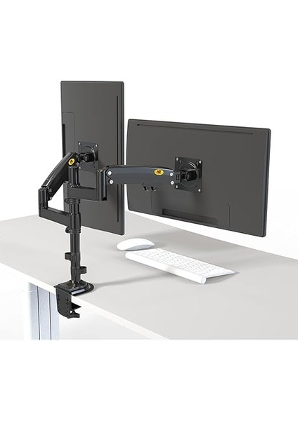 Bayou Nb H180 MNT05 17-27" LCD LED Çift Monitör Tutucu Amortisörlü Monitör Standı fiyatları