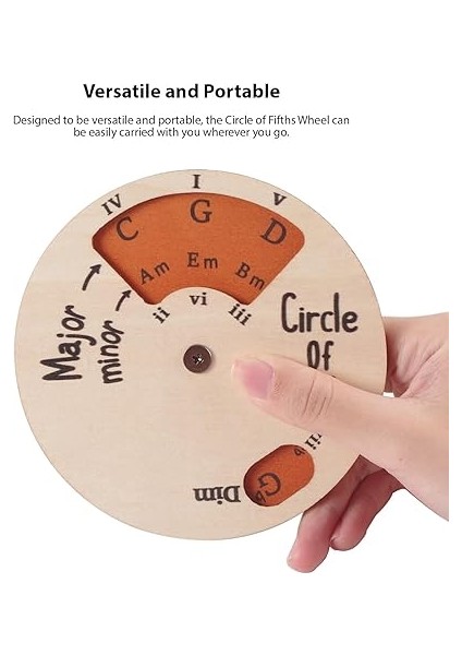 Ahşap Beşli Çemberi Tekerlek Melodi Aracı Akor Tekerleği Müzik Teorisi Öğrenme Aracı Beşinci Derece Çemberi Yeni Başlayanlar Için Müzik Aksesuarları Müzisyenler Melodi Aracı fırsatları