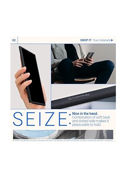 Caseology Galaxy S24 Ultra ile Uyumlu Kılıf Nano Pop Black Sesame - ACS07320 fırsatları