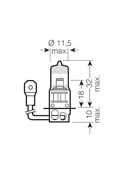 H3 12V 55W Orijinal Halojen Far Ampülü, 1 Adet Blister Ambalaj modelleri
