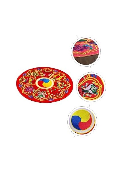 Buddha Sound Bowl Pad - Kullanım Için Zarif Nakışlı Yoga Kasesi Aksesuarı fiyatları