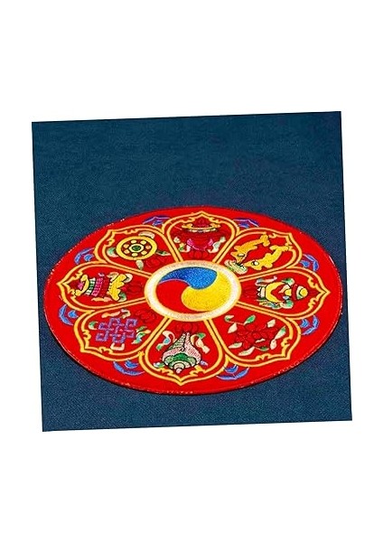 Buddha Sound Bowl Pad - Kullanım Için Zarif Nakışlı Yoga Kasesi Aksesuarı modelleri