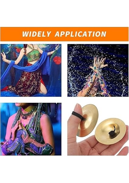1 Çift Parmak Zil, Mini Göbek Dansı Parmak Ziller Pirinç El Zilleri, Dansçı Partisi Için Tek El Parmak Müzik Aleti (Altın Tonu) indirimleri