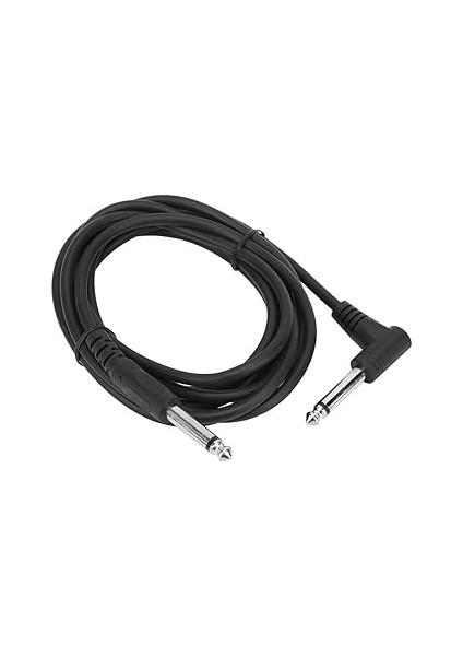 Ses Kablosu 6.35MM Sağ Açılı Konektör 3 Metre Uzunluk Amplifikatör Tel Elektrik indirimleri