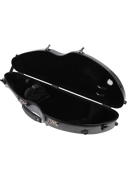 Tam Boy Keman Kılıfı, Higrometre Dahili Hafif Karbon Fiber Keman Kutusu, 4/4 3/4 1/2 1/8 Tam Boy Kemanlar Için Şifreli Kilitli ve Omuz Askılı Keman Müzik Çantası fiyatları