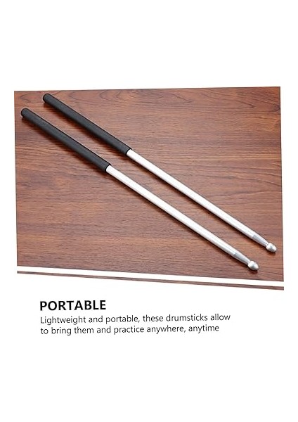 1 Çift Baget Sopa Pratik Vurmalı Çalgılar Yetişkinler Için Davulcu Için Drumsticks Davul Çubuğu Davul Tokmakları Aksesuarı Davul Çubukları Için Vurmalı Gümüş Alüminyum Alaşım indirimleri