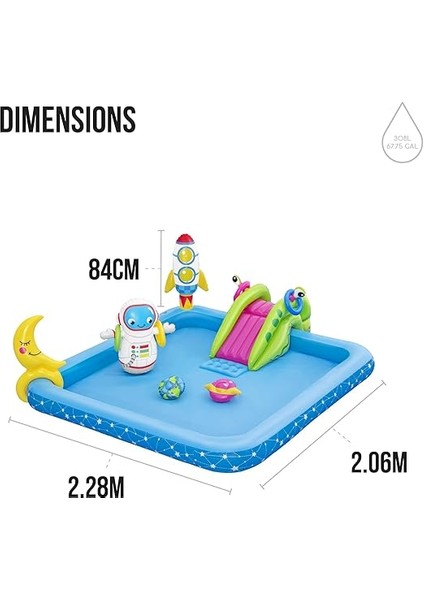 Su Oyun Merkezi "little Astronaut" 228 x 206 x 84 cm indirimleri