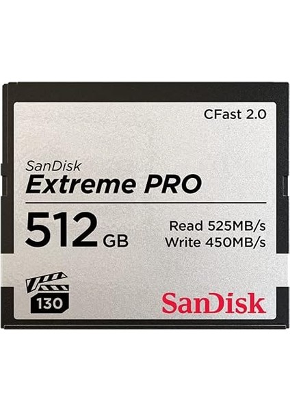 Extreme Pro Cfast 2.0 Hafıza Kartı, 512 GB - SDCFSP-512G-G46D