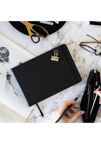 Sert Kapak 80 Yaprak 140 Gr. Eskiz Defteri - Sketch Book – Siyah