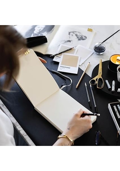 Sert Kapak 80 Yaprak 140 Gr. Eskiz Defteri - Sketch Book – Siyah fırsatları